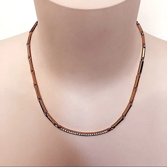 2 x $20‼️ GOLDEN CHOKER NECKLACE Embellished with Crystals - Picture 3 of 6